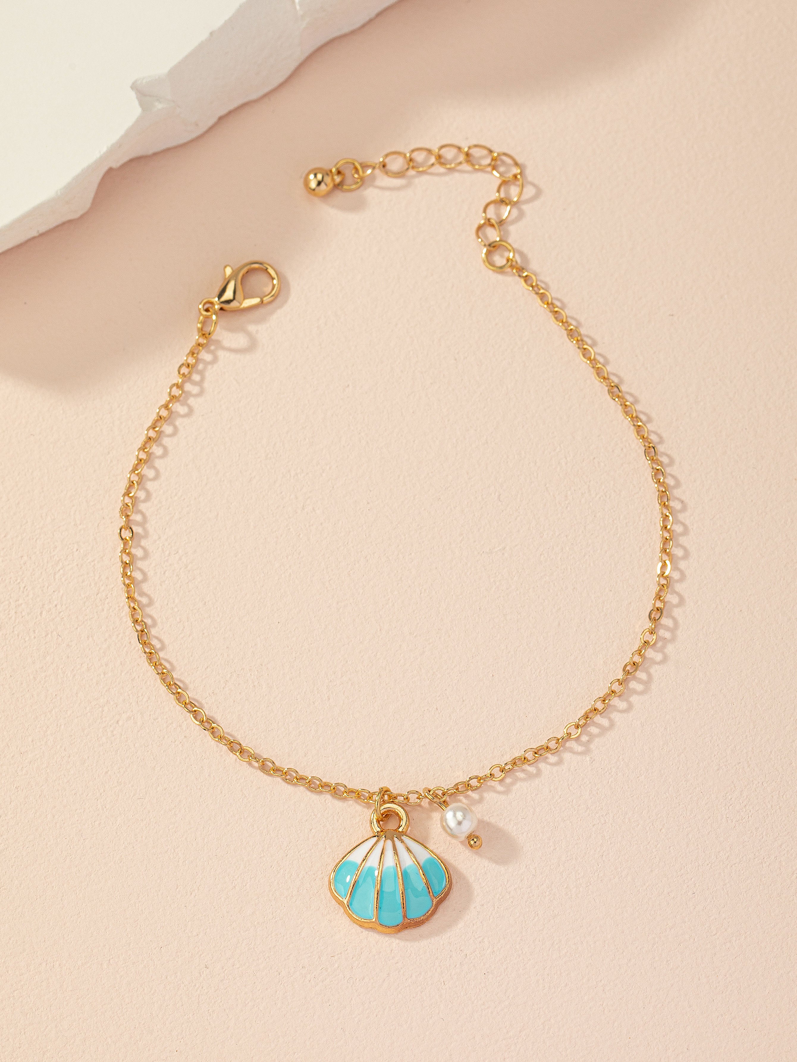 Beach Artistic Shell Anklet – Sweet Jewelry Design