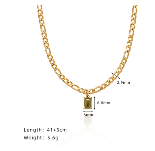 18K Gold Plated Letter Pendant Necklace – PVD Coated Stainless Steel Waterproof Non-Tarnish
