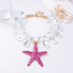 Stylish Ocean Starfish Pendant Necklace – Beach Casual Jewelry
