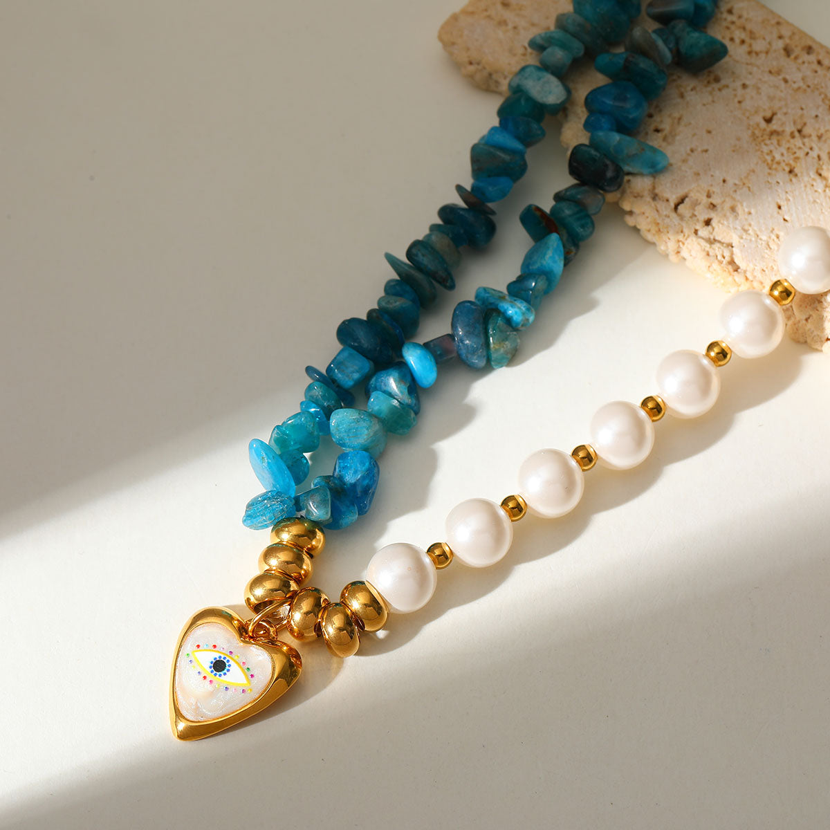 Gemstone & Faux Pearl Pendant Necklace Collection